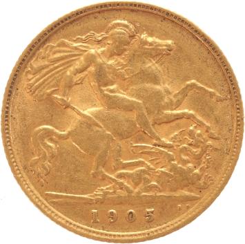 Great Britain 1/2 Sovereign 1905