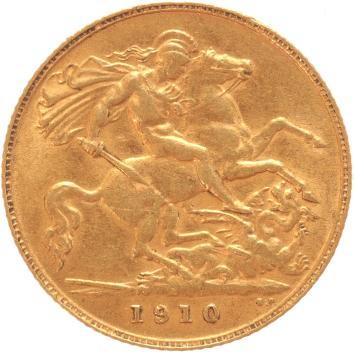 Great Britain 1/2 Sovereign 1910