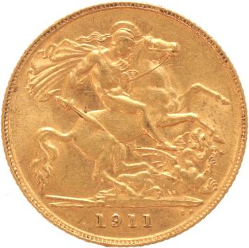 Great Britain 1/2 Sovereign 1911