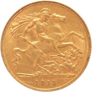 Great Britain 1/2 Sovereign 1911