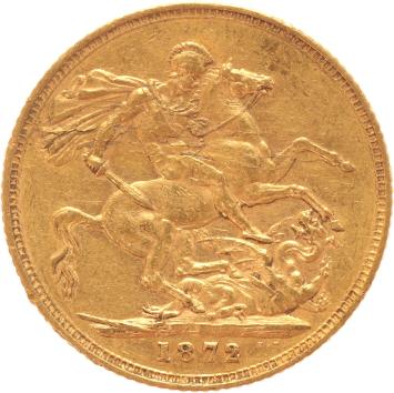 Great Britain Sovereign 1872