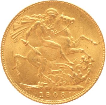 Great Britain Sovereign 1908