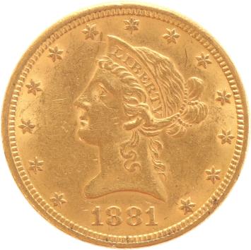 USA 10 Dollars 1881