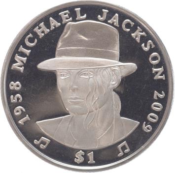 Sierra Leone 1 Dollars Michael Jackson 2009 cuni unc