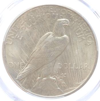 USA Peace 1 Dollar silver 1925 UNC detail