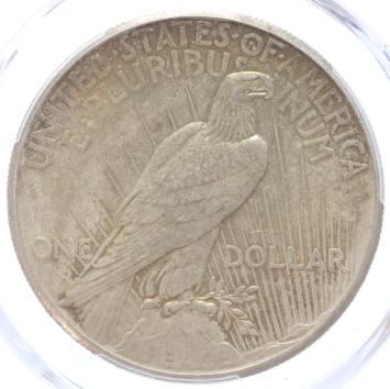 USA Peace 1 Dollar silver 1927 AU 58