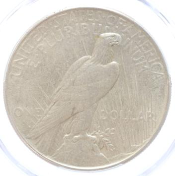 USA Peace 1 Dollar silver 1934 AU detail