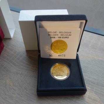 België 100 euro goud 2008 50 jaar Expo