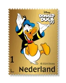 Nederland Gouden postzegel Donald Duck 2024