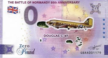 0 Pound biljet Engeland 2024 - The Battle of Normandy 80th anniversary KLEUR