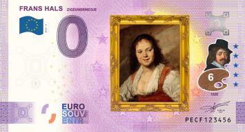 0 Euro biljet Nederland 2024-6 Frans Hals Zigeunermeisje KLEUR