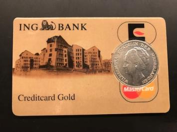 ING Bank Creditcard gold Mastercard 1 gulden 1929 Coincard