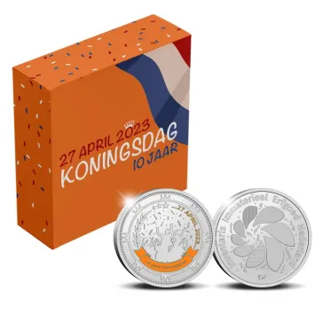 Netherlands 2023 10 years of King's Day silver Prooflike