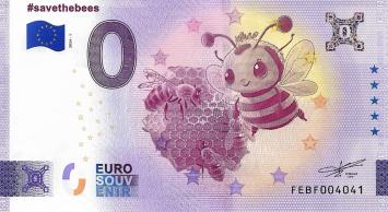 0 Euro biljet Malta 2024 -  #savethebees