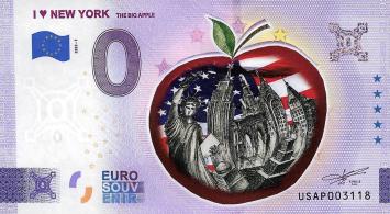 0 Euro biljet USA 2023 -  I ♡ New York 