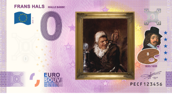 0 Euro biljet Nederland 2024-8 Frans Hals Malle Babbe - KLEUR