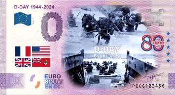 0 Eurobiljet Nederland 2024 D-DAY 1944-2024 KLEUR