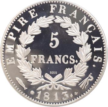 Replica Frankrijk 20 francs 1813A Napoleon Empereur in Zilver