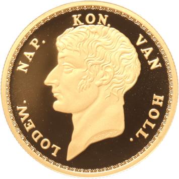 Replica van de Gouden 10 Gulden 1808 Koning Lodewijk Napoleon in Goud