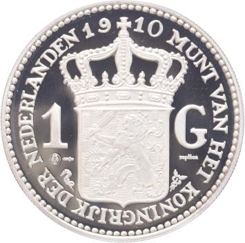 Replica 1 Gulden 1910 in Zilver