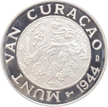 Replica Curacao 2 1/2 Cent 1944 in Zilver