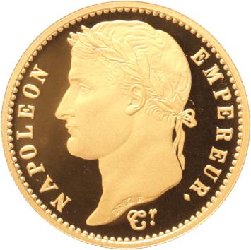 Replica van de Gouden 20 Francs 1813 Keizer Napoleon Bonaparte in Goud