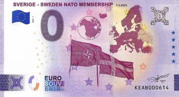 0 Euro Biljet Zweden 2024 - Sweden Nato Membership